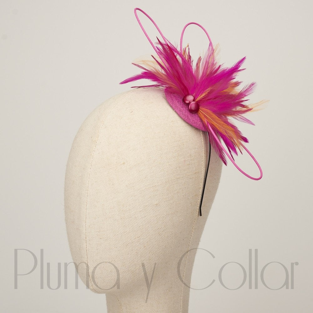 Cappello Accessorio Pluma y Collar 9072