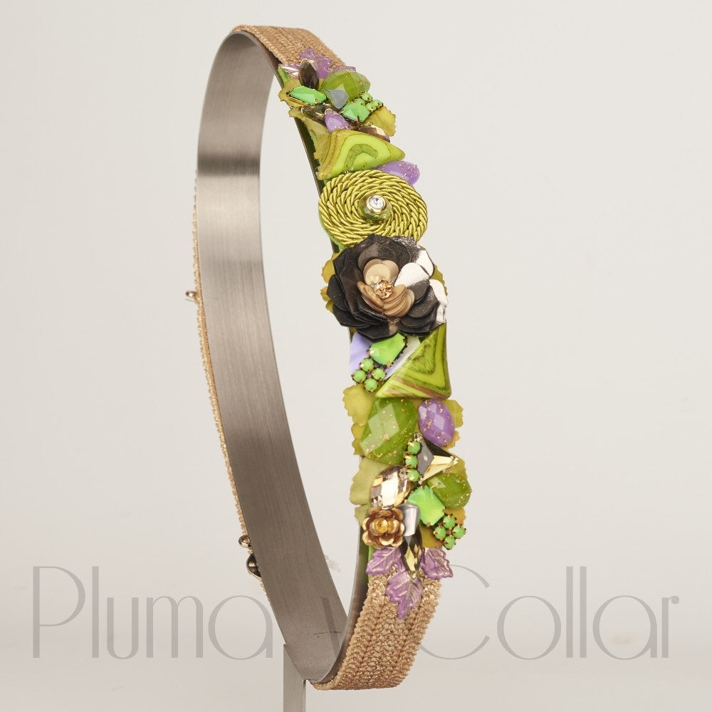 Cintura Accessorio Pluma y Collar 6086