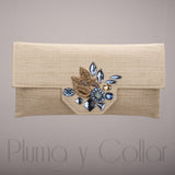 Pochette Cerimonia Pluma Y Collar 9330