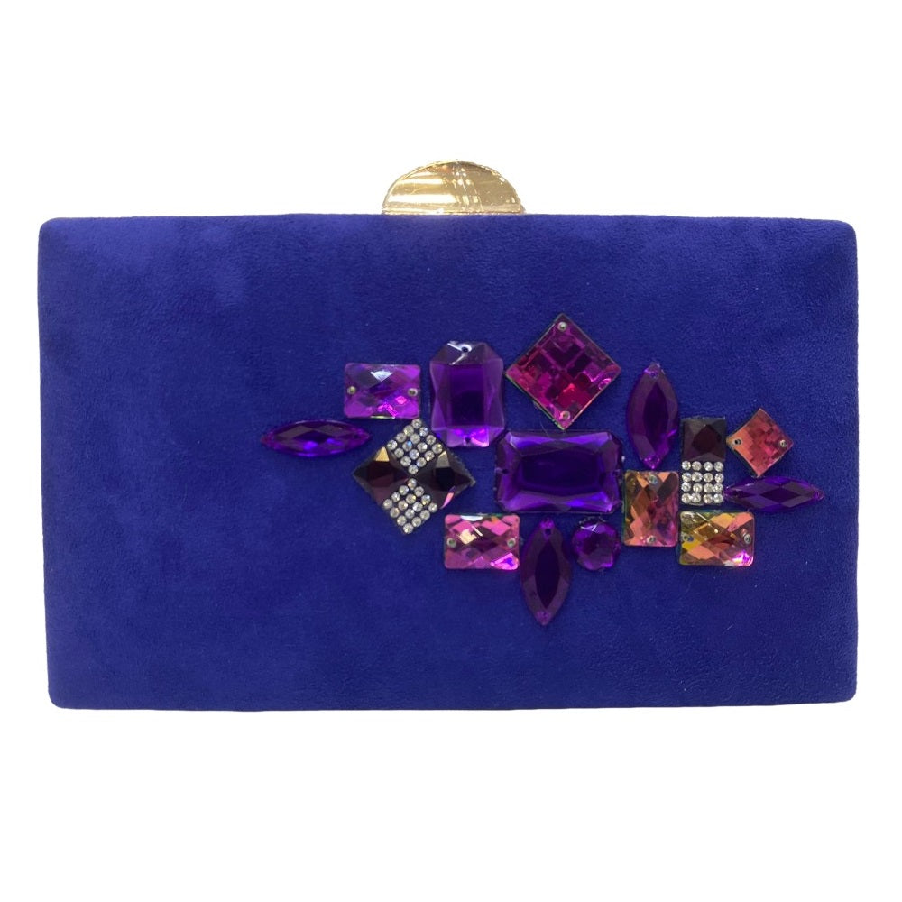 Clutch Gioiello Cerimonia Pluma Y Collar 1052