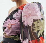 Abito Monospalla in Chiffon Mischalis M3-874501