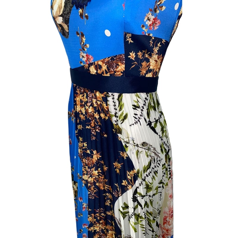 Abito Ana Torres Plissettato c/Fantasie 19046A