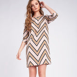 ABITO MATILDE CANO CORTO MANGA ZIG ZAG