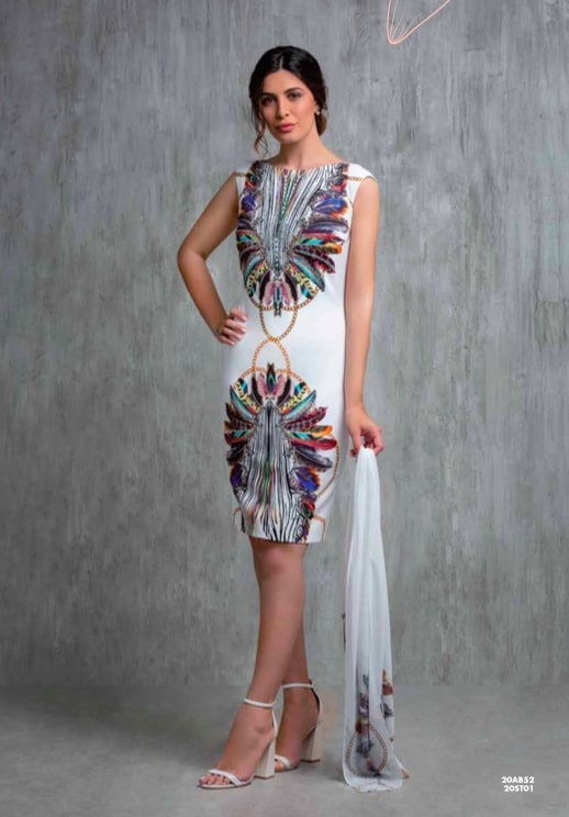 Abito Tubino Italia Couture con Stola AB52+AT01