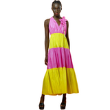 Abito Hanita con Fantasia Bicolore