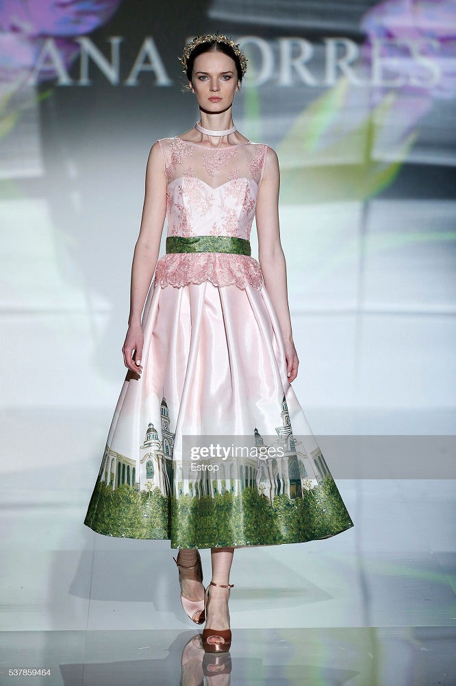 Abito Ana Torres con Fantasia 17436A