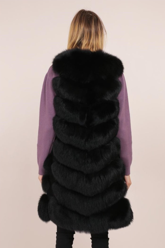 Giubbotto Gilet in Pelliccia Giovanni Paris MAGGIE