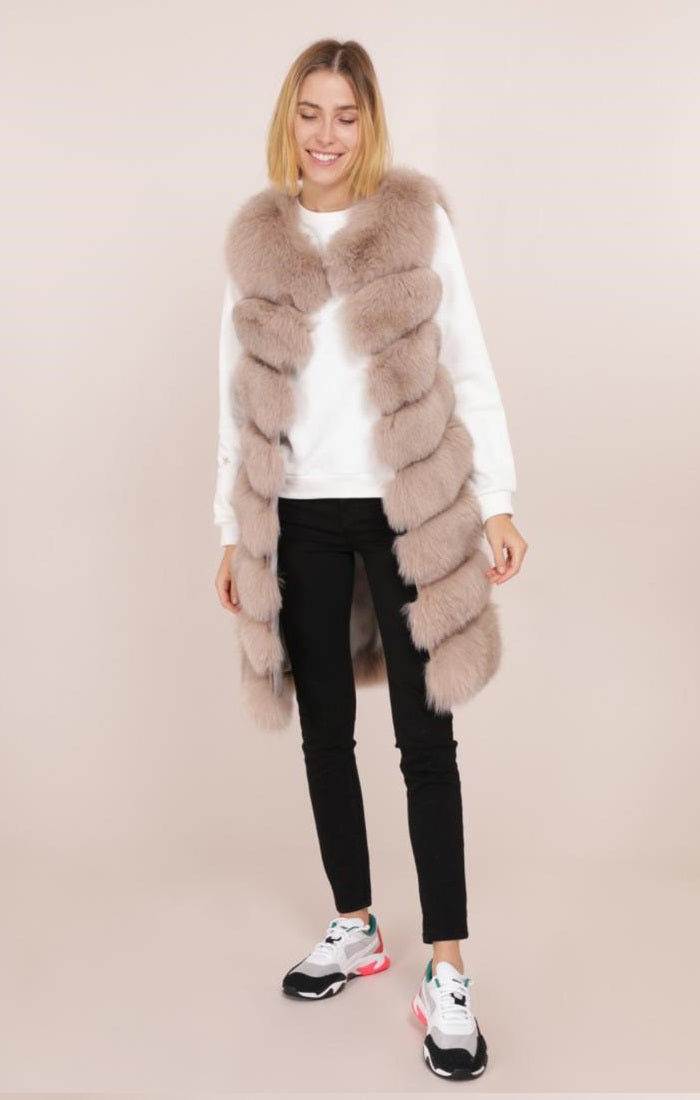 Giubbotto Gilet in Pelliccia Giovanni Paris MAGGIE