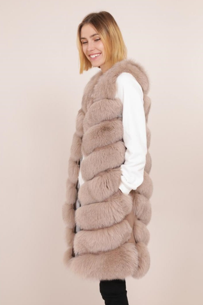 Giubbotto Gilet in Pelliccia Giovanni Paris MAGGIE