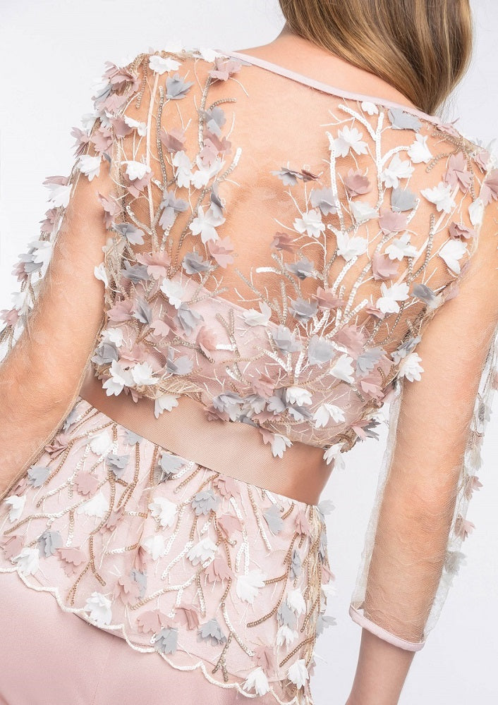 Top C/Fiori 3d Alba Conde 3302 731