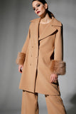 Cappotto D/Petto Polso Pelliccia Milva Mi Art.30240