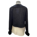 Cardigan Camilla Milano in Lana Lurex C/Pellicia M722/T708