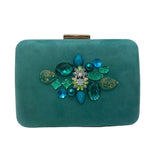 Clutch Gioiello Cerimonia Pluma Y Collar 1052