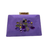 Clutch Gioiello Cerimonia Pluma Y Collar 1052