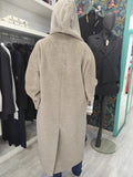 Cappotto lungo in alpaca c/capp Normeet