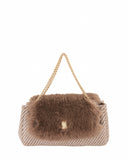 Borsa in lana e pelliccia A. Massimo STYLE9081