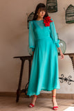 Abito Midi con fiore Màss 3183