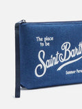 Pochette in denim Saint Barth