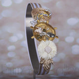 Cintura Cerimonia Pluma Y Collar 3414