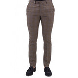 Pantaloni Barbati Slim Check