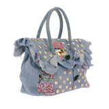 Borsa Mia Bag c/Rouche e Ricami 18108