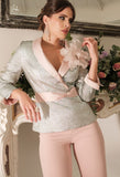 Giacca Blazer c/Fiore Curvy Allure C23-08