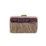 Clutch Piumato Cerimonia Pluma Y Collar NDPR0278